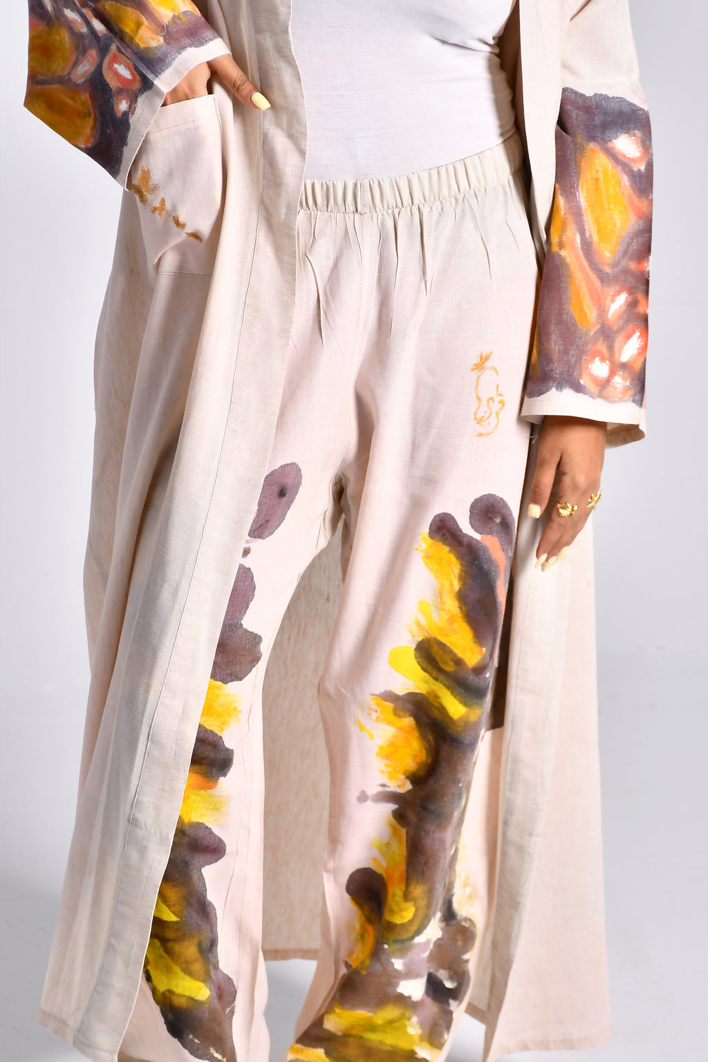 abstract butterfly linen set