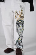 King Cobra winter lounge  white pants