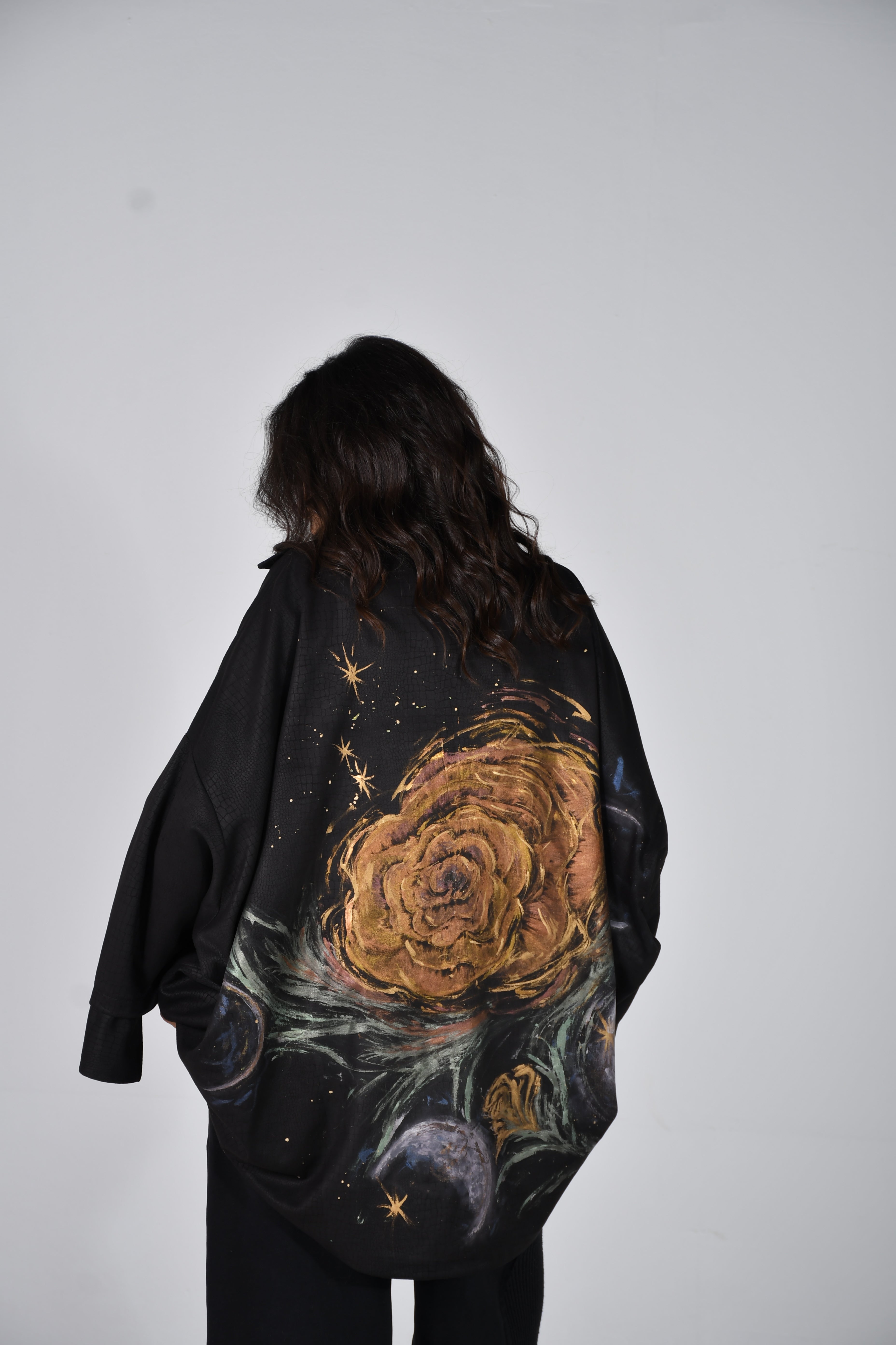 suede roses and moon phases shirt