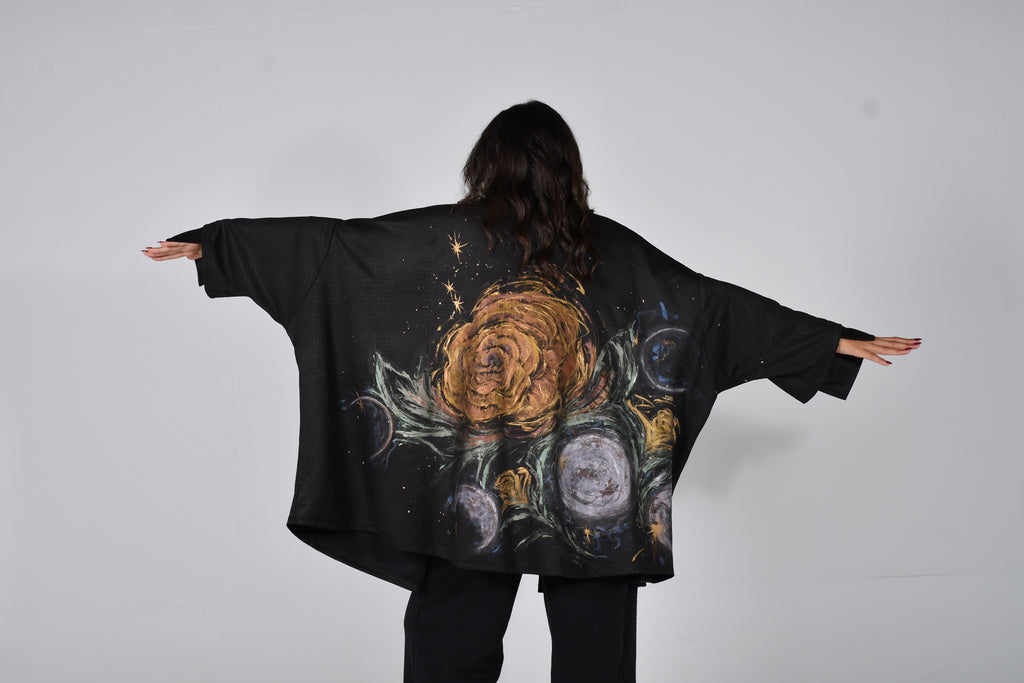 suede roses and moon phases shirt