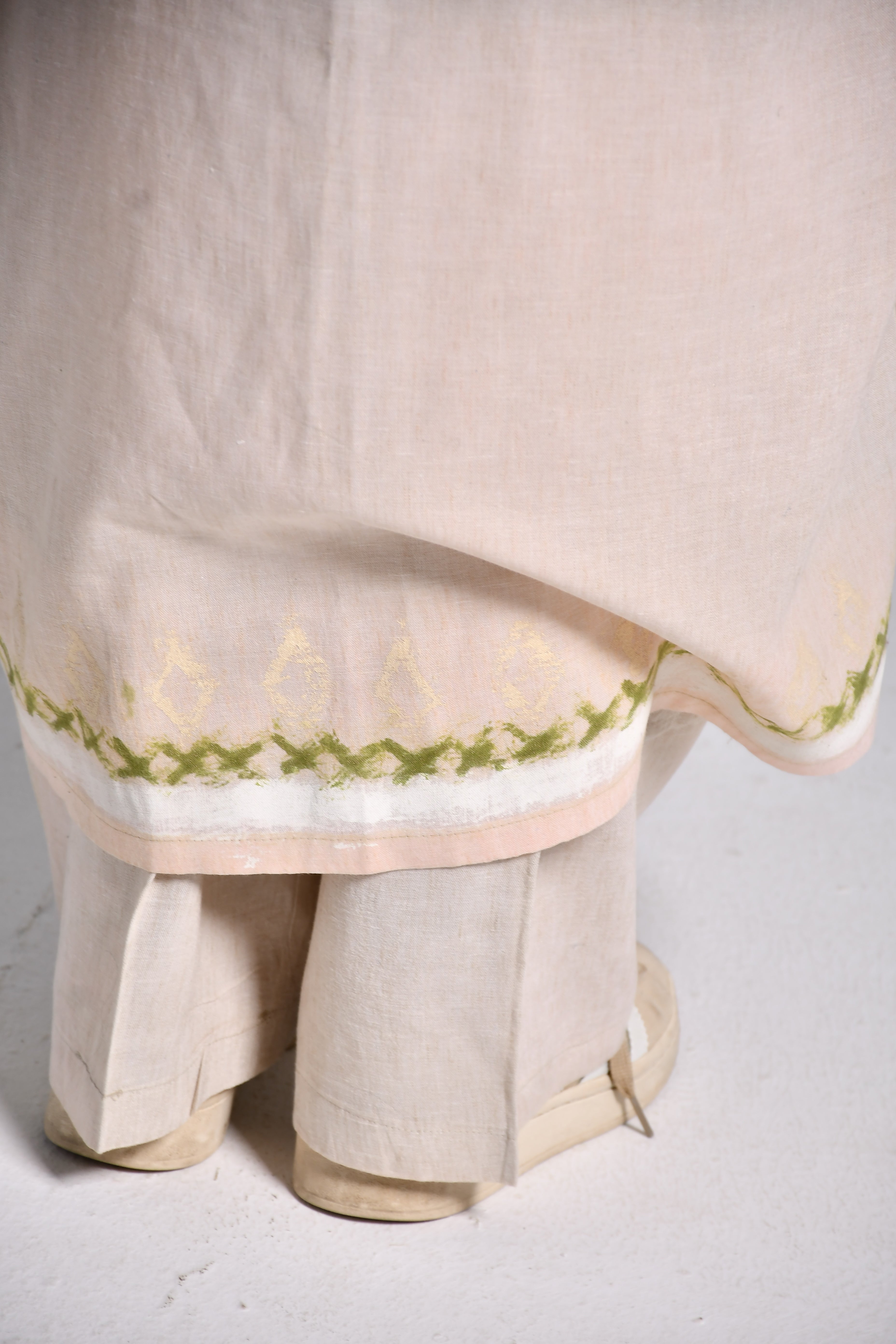 Beige linen set