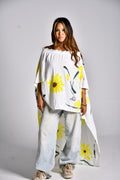 High-low summer sunflower top